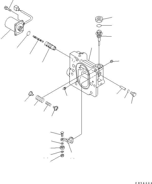 Komatsu parts book diagram for PC150LGP-6K S/N K35001-UP: MAIN PUMP (5/9)
