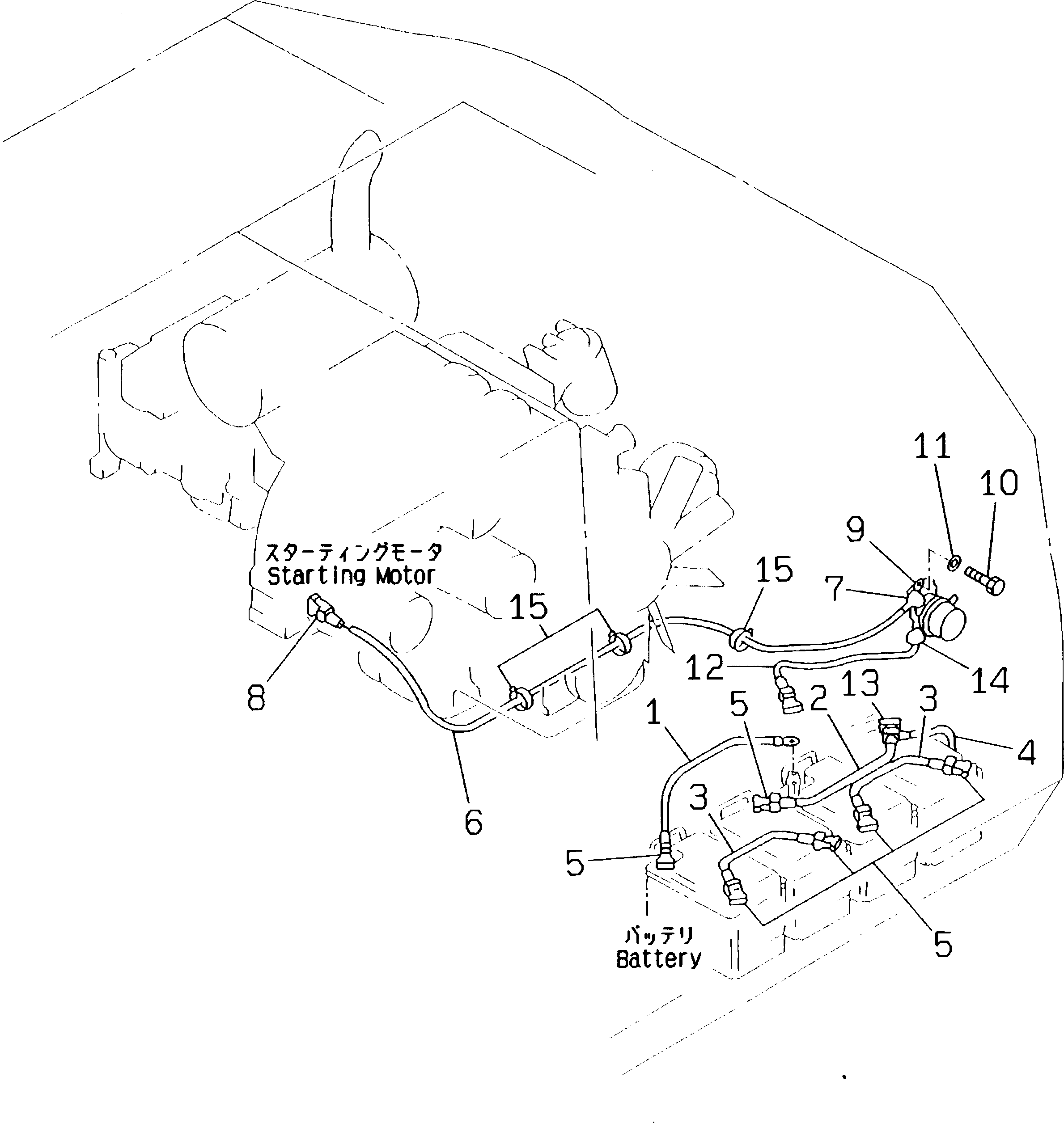Excavators Komatsu / PC150NHD-5K S/N K20001-UP(pc150nhu) / ELECTRICAL SYSTEM(BATTERY AND STARTING MOTOR LINE)(FOR ADDITIONAL BATTERY) (EC SAFETY REGULATION)(#K20175-)(030220 : 1502A)