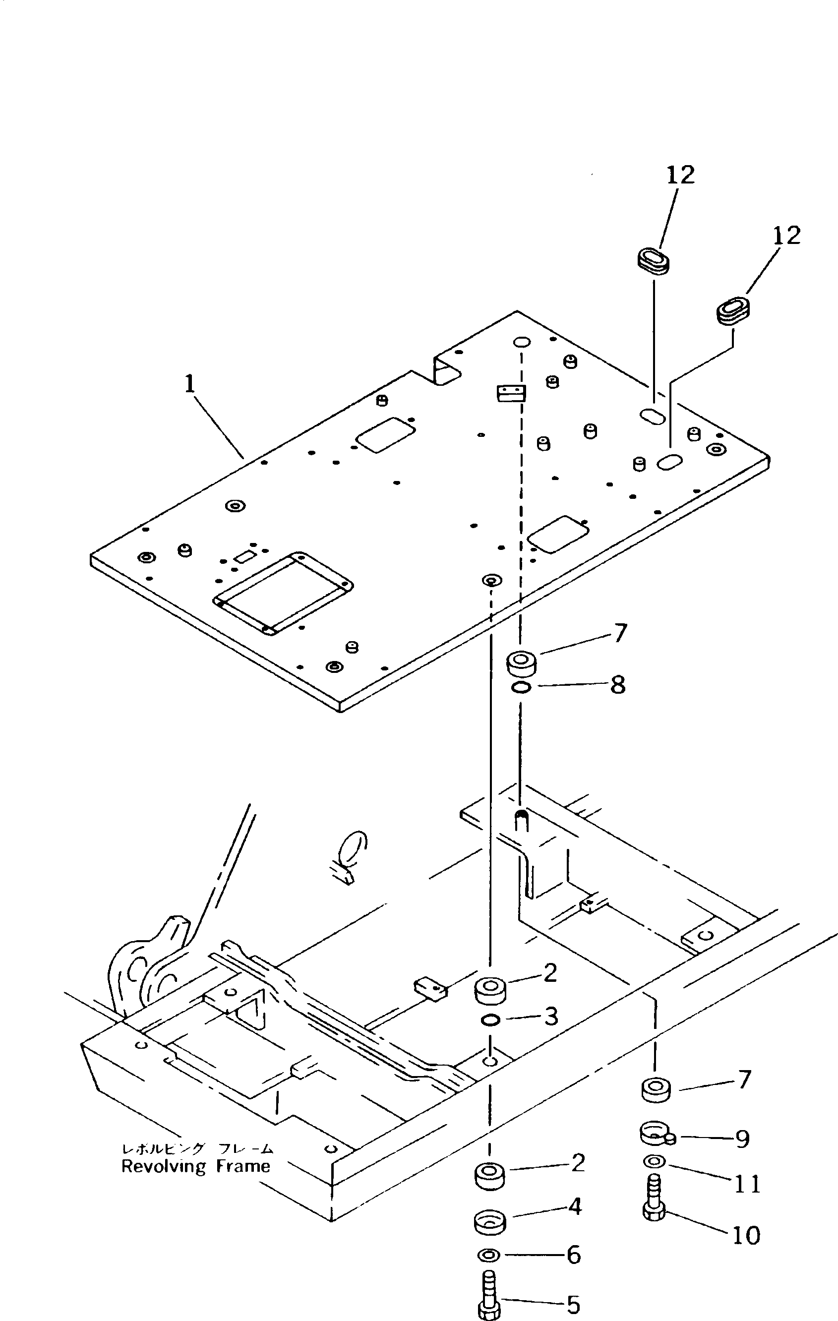 Excavators Komatsu / PC150NHD-5K S/N K20001-UP(pc150nhu) / FLOOR FRAME(150080 : 5101)