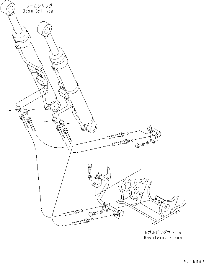 Excavators Komatsu / PC158US-2 S/N 10001-UP (Overseas Version)(pc158usc) / BLIND PARTS (BOOM LINE)(420010 : W9950-01A0)