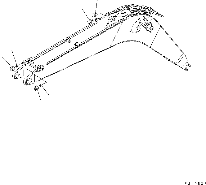 Excavators Komatsu / PC158US-2 S/N 10001-UP (Overseas Version)(pc158usc) / BLIND PARTS (ARM LESS)(420020 : W9950-01A2)