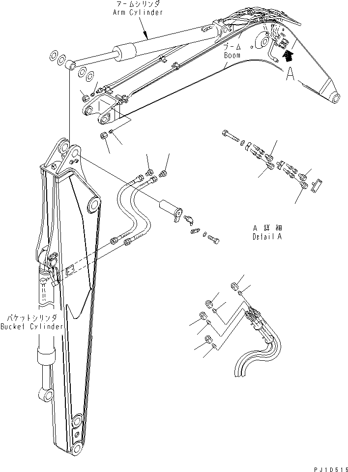 Excavators Komatsu / PC158US-2 S/N 10001-UP (Overseas Version)(pc158usc) / BLIND PARTS (BOOM)(420050 : W9950-03A0)