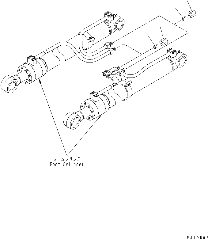 Excavators Komatsu / PC158US-2 S/N 10001-UP (Overseas Version)(pc158usc) / BLIND PARTS (BOOM CYLINDER)(420060 : W9950-04A0)