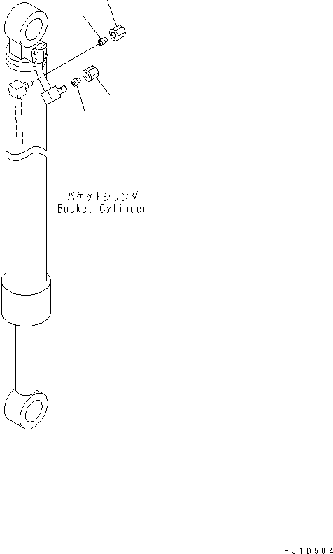 Excavators Komatsu / PC158US-2 S/N 10001-UP (Overseas Version)(pc158usc) / BLIND PARTS (BUCKET CYLINDER)(420080 : W9950-06A0)