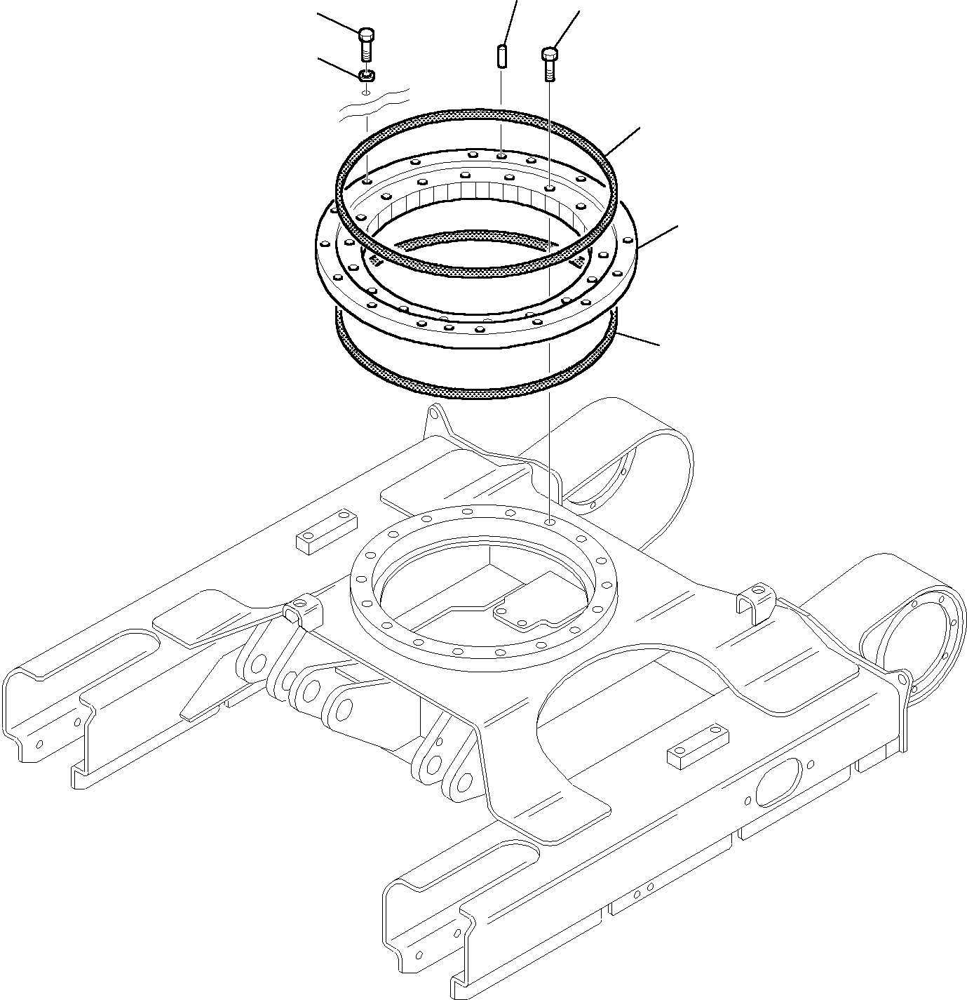 Excavators Komatsu / PC15R-8 DELUXE S/N F22426-Up(pc15da_8) / SWING CIRCLE(C-0010 : 2500)