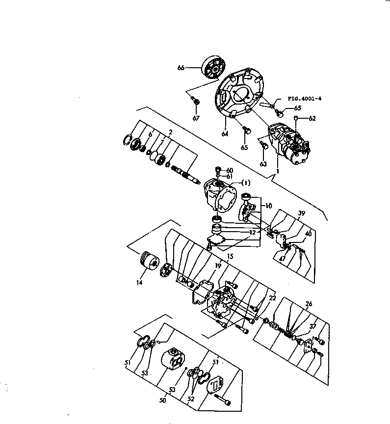 Excavators Komatsu / PC15FR-1 S/N 10001-UP(pc15fr-r) / HYDRAULIC PUMP(150020 : 6101-25)