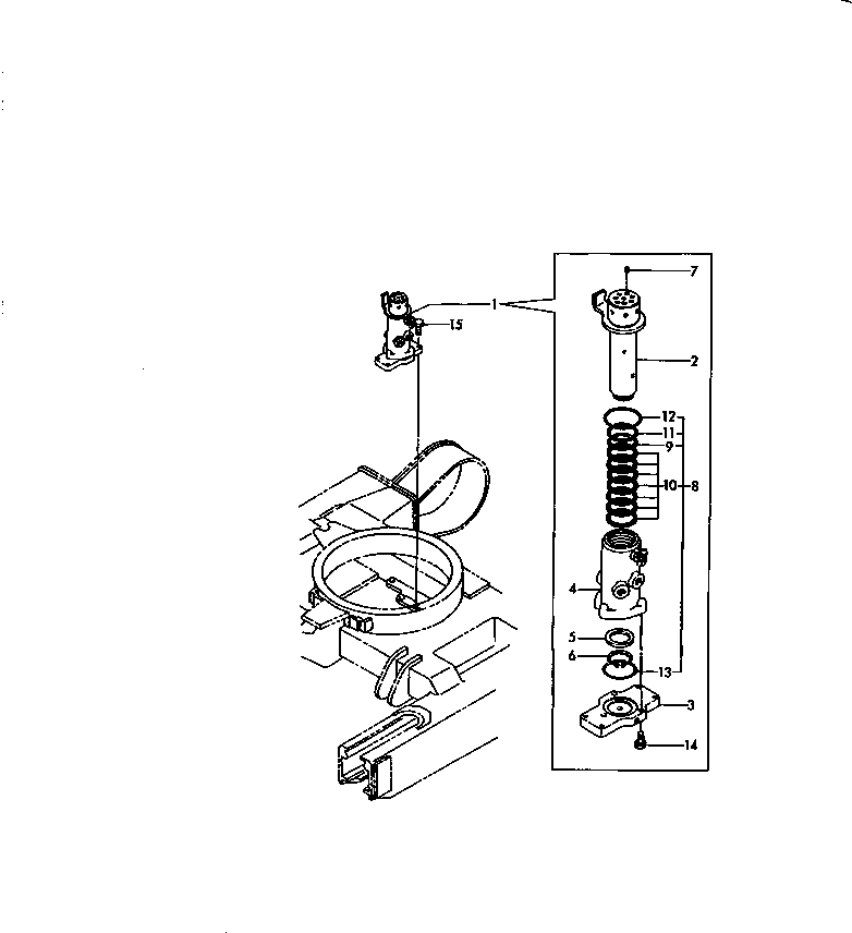 Excavators Komatsu / PC15FR-1 S/N 10001-UP(pc15fr-r) / SWIVEL JOINT(150030 : 6151-33)