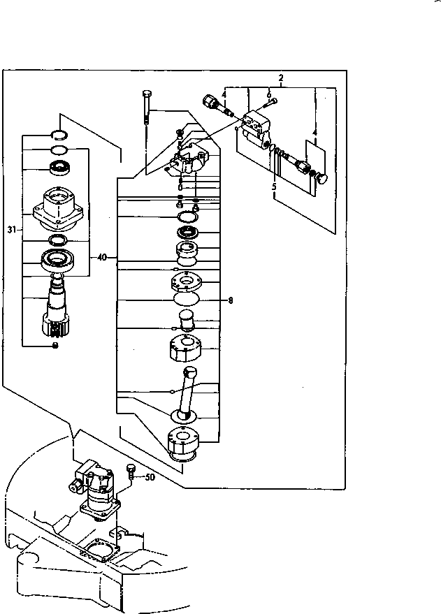 Excavators Komatsu / PC15FR-1 S/N 10001-UP(pc15fr-r) / TURNING MOTOR(150070 : 6311-32)