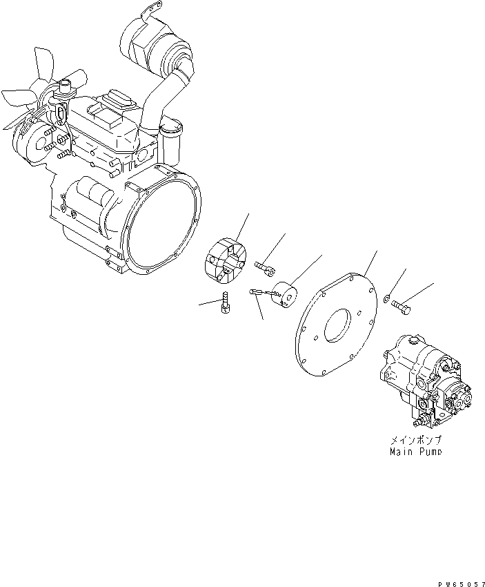 Excavators Komatsu / PC15MRX-1 S/N 10001-UP(pc15mrxc) / DUMPER(030030 : B0600-01A0)