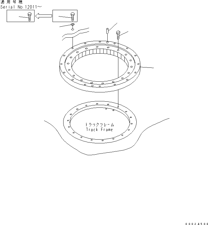 Excavators Komatsu / PC15MRX-1 S/N 10001-UP(pc15mrxc) / SWING CIRCLE(270010 : N1110-01A0)