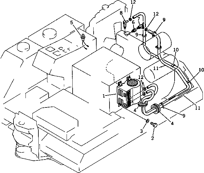 Komatsu parts book diagram for PC15T-2 S/N 2001-UP: CAR HEATER