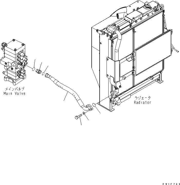 Komatsu parts book diagram for PC160LC-7K-KA S/N K40001-UP: RETURN LINE