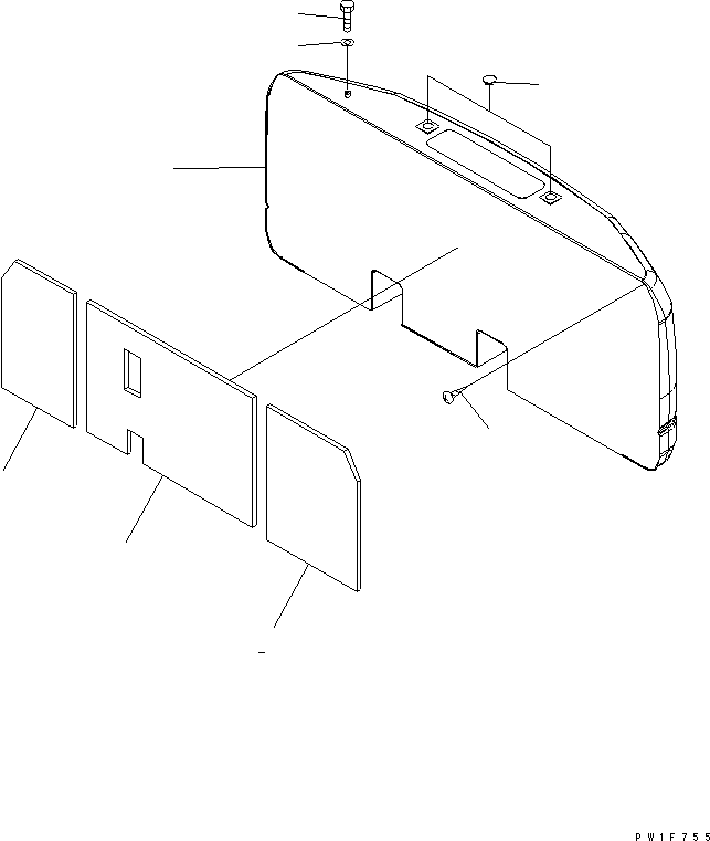Komatsu parts book diagram for PC160LC-7K-KA S/N K40001-UP: COUNTER WEIGHT