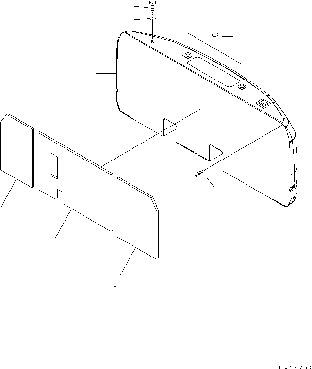 Komatsu parts book diagram for PC160LC-7K-KA S/N K40001-UP: COUNTER WEIGHT