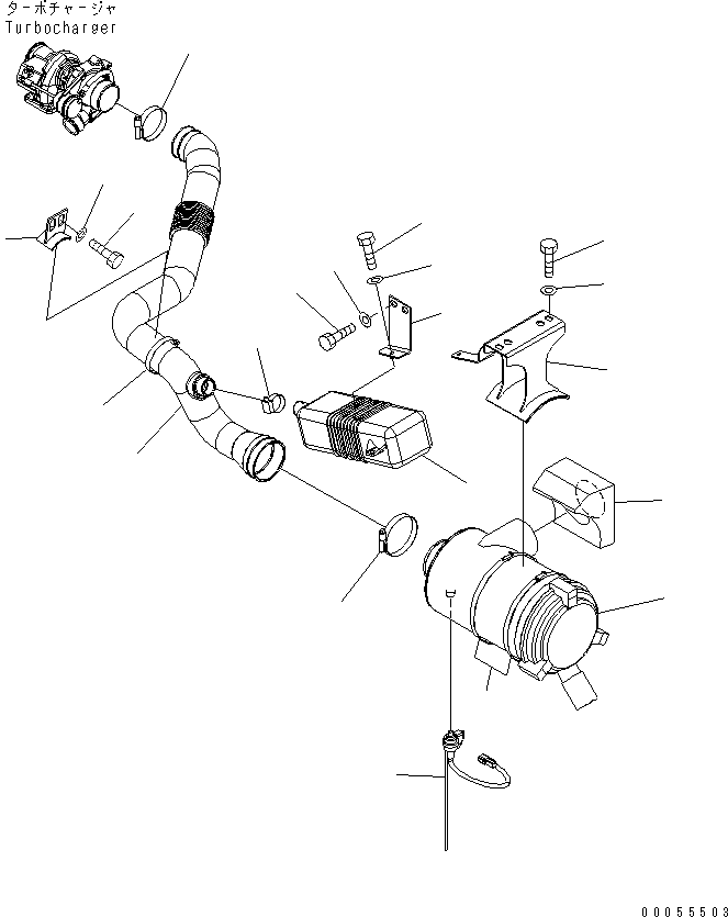 Komatsu parts book diagram for PC160LC-7E0 S/N 20001-UP (TIER 3): AIR INTAKE