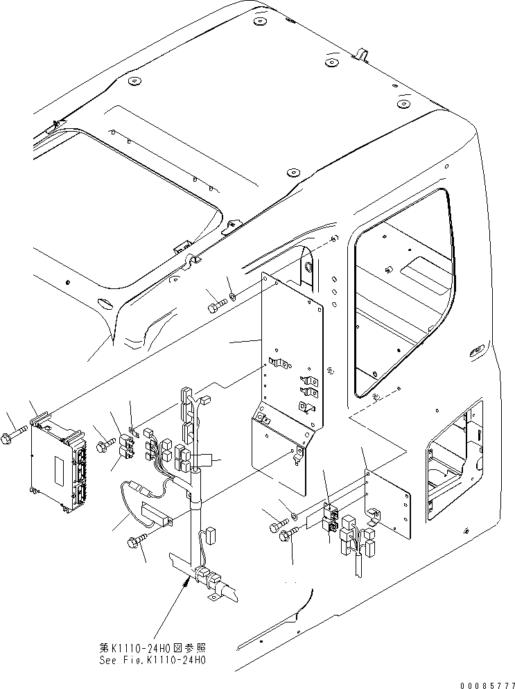 Excavators Komatsu / PC160LC-7E0 S/N 20001-UP (TIER 3)(pc160l1c) / FLOOR FRAME (OPERATOR