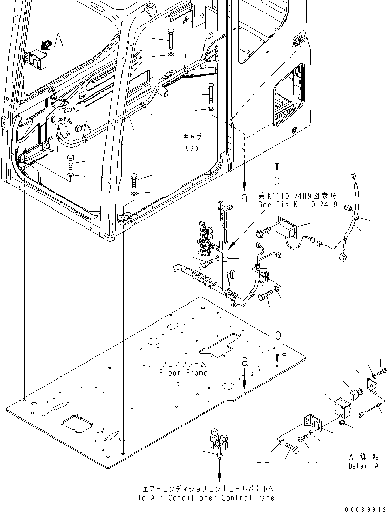 Excavators Komatsu / PC160LC-7E0 S/N 20001-UP (TIER 3)(pc160l1c) / FLOOR FRAME (OPERATOR