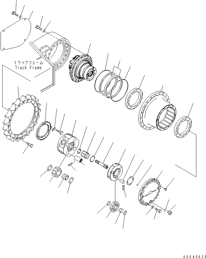 Excavators Komatsu / PC160LC-7E0 S/N 20001-UP (TIER 3)(pc160l1c) / FINAL DRIVE(300020 : P1210-01H0)