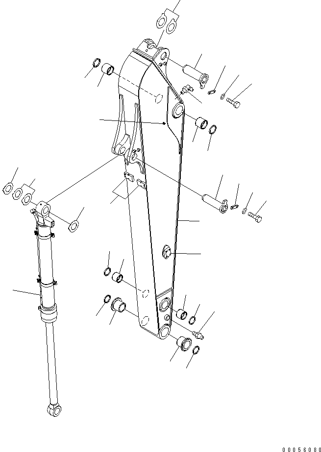 Excavators Komatsu / PC160LC-7E0 S/N 20001-UP (TIER 3)(pc160l1c) / ARM (2.6M) (FOR ADDITIONAL PIPING)(#20151-)(360220 : T1200-01H3A)