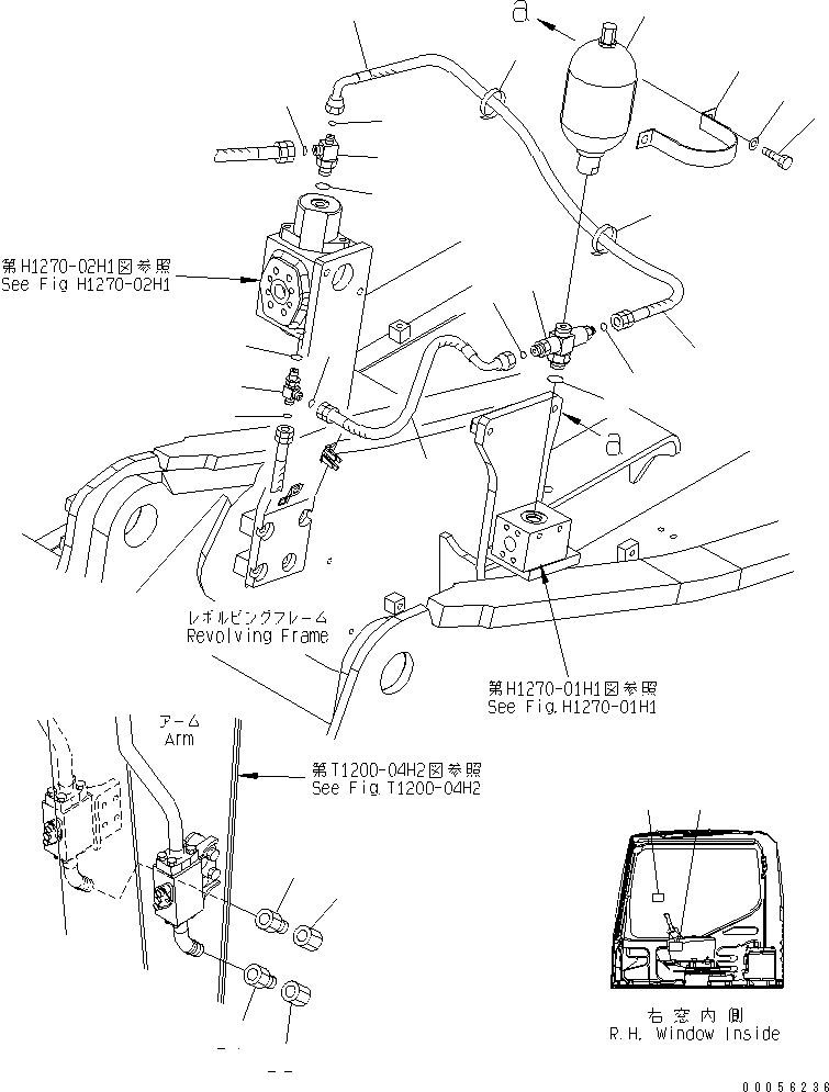 Excavators Komatsu / PC160LC-7E0 S/N 20001-UP (TIER 3)(pc160l1c) / BREAKER ADAPTER (FOR KRUPP)(360440 : T1920-01H1)