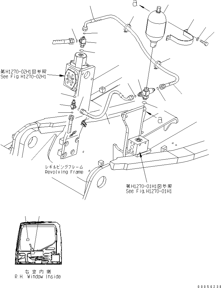 Komatsu parts book diagram for PC160LC-7E0 S/N 20001-UP (TIER 3): BREAKER ADAPTER (FOR NIPPON PNEUMATIC)