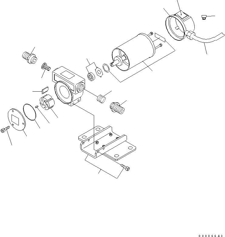 Komatsu parts book diagram for PC160LC-7E0 S/N 20001-UP (TIER 3): REFUELING PUMP (INNER PARTS)