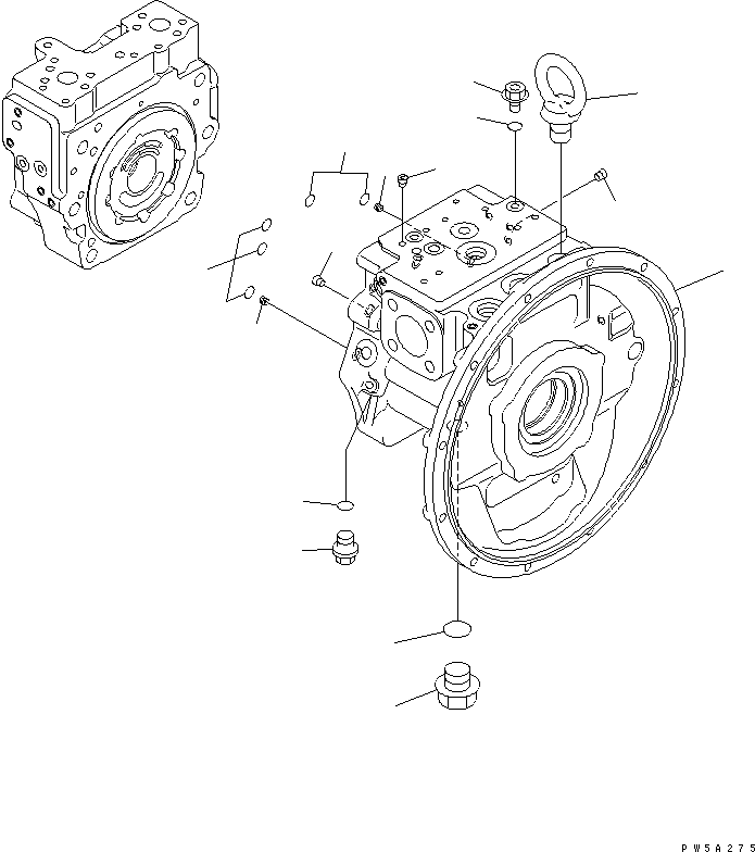 Excavators Komatsu / PC160LC-7E0 S/N 20001-UP (TIER 3)(pc160l1c) / MAIN PUMP (1/9)(480150 : Y1600-01A0)