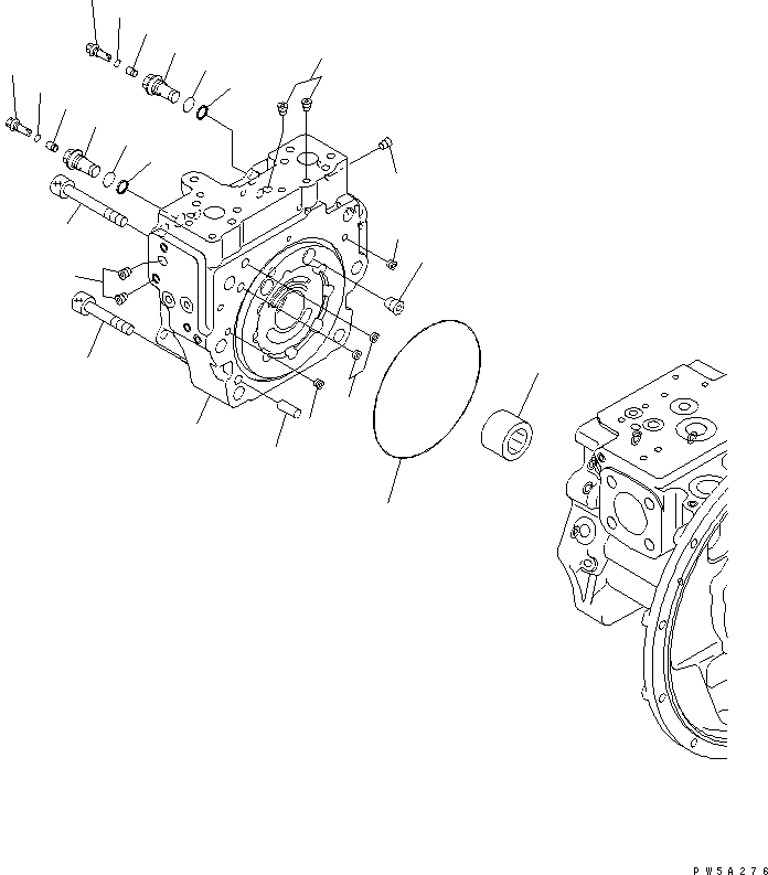 Komatsu parts book diagram for PC160LC-7E0 S/N 20001-UP (TIER 3): MAIN PUMP (2/9)