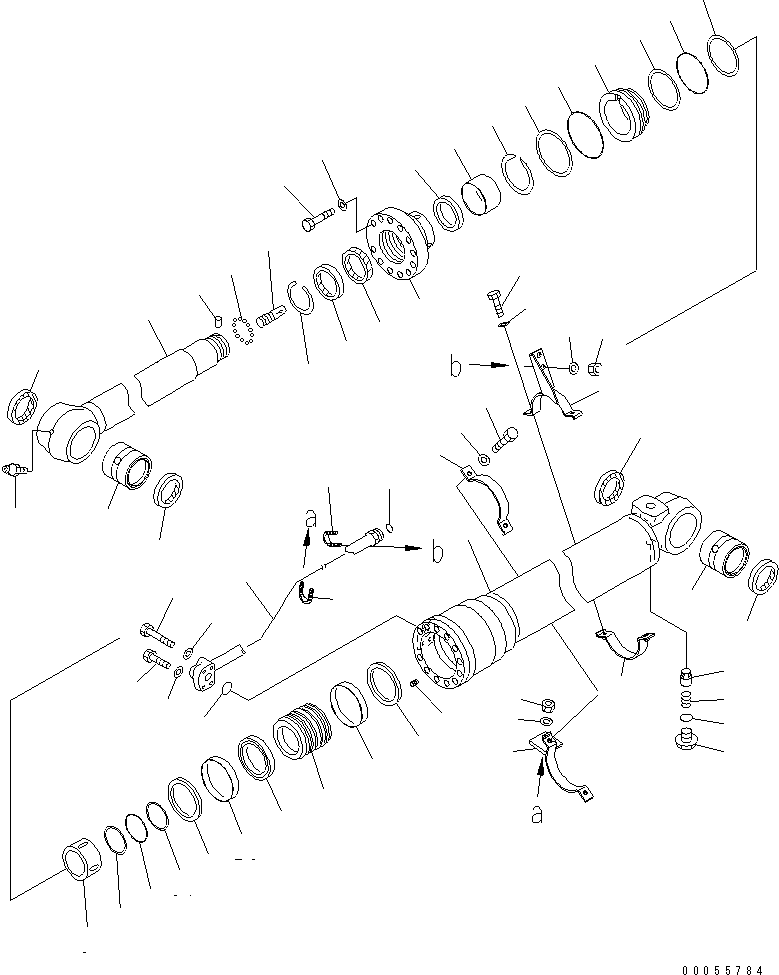 Excavators Komatsu / PC160LC-7E0 S/N 20001-UP (TIER 3)(pc160l1c) / ARM CYLINDER(480250 : Y1620-11A0)