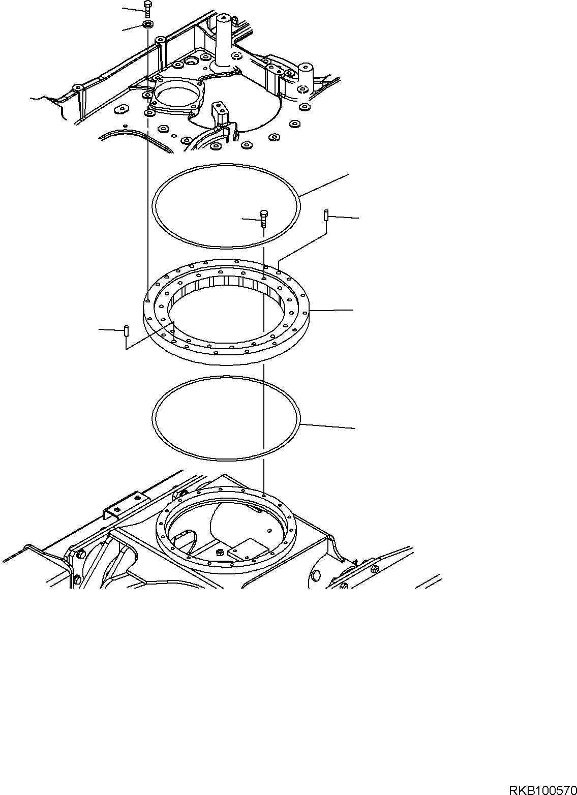 Excavators Komatsu / PC16R-3 S/N F60003 AND UP(pc16r3) / SWING CIRCLE(C-2505 : 2505)