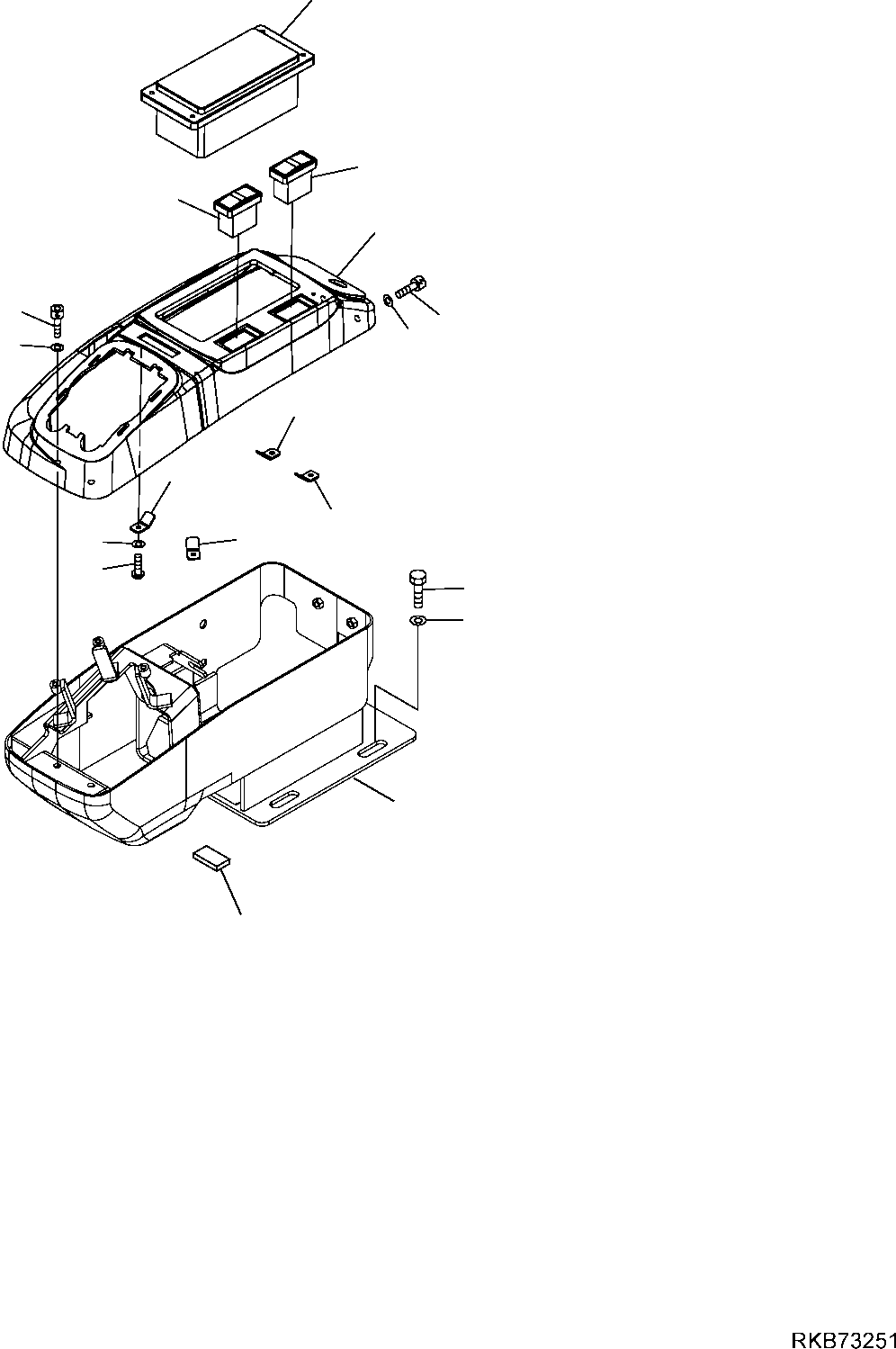 Excavators Komatsu / PC16R-3 S/N F60003 AND UP(pc16r3) / R.H. PPC VALVE SUPPORT(E-4230 : 4230)