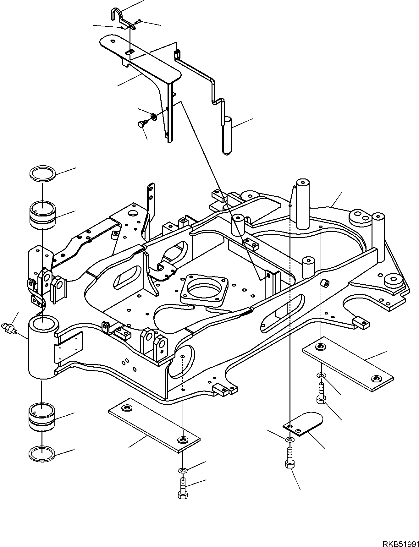 Excavators Komatsu / PC16R-3 S/N F60003 AND UP(pc16r3) / REVOLVING FRAME(E-4600 : 4600)