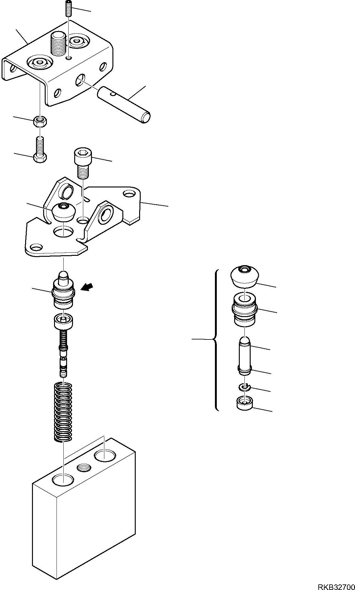 Excavators Komatsu / PC16R-3 S/N F60003 AND UP(pc16r3) / PPC VALVE, BOOM SWING AND ATTACHMENT(G-6245 : 6245)