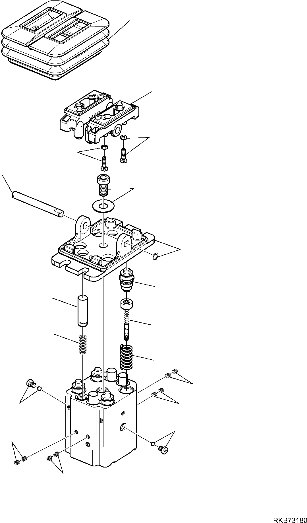 Excavators Komatsu / PC16R-3 S/N F60003 AND UP(pc16r3) / PPC VALVE (TRAVEL)(G-6260 : 6260)
