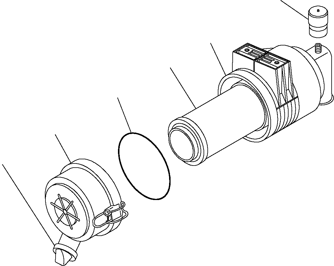 Excavators Komatsu / PC16R-2 S/N F00003-Up(pc16r_2) / AIR FILTER(A-0020 : 0131)