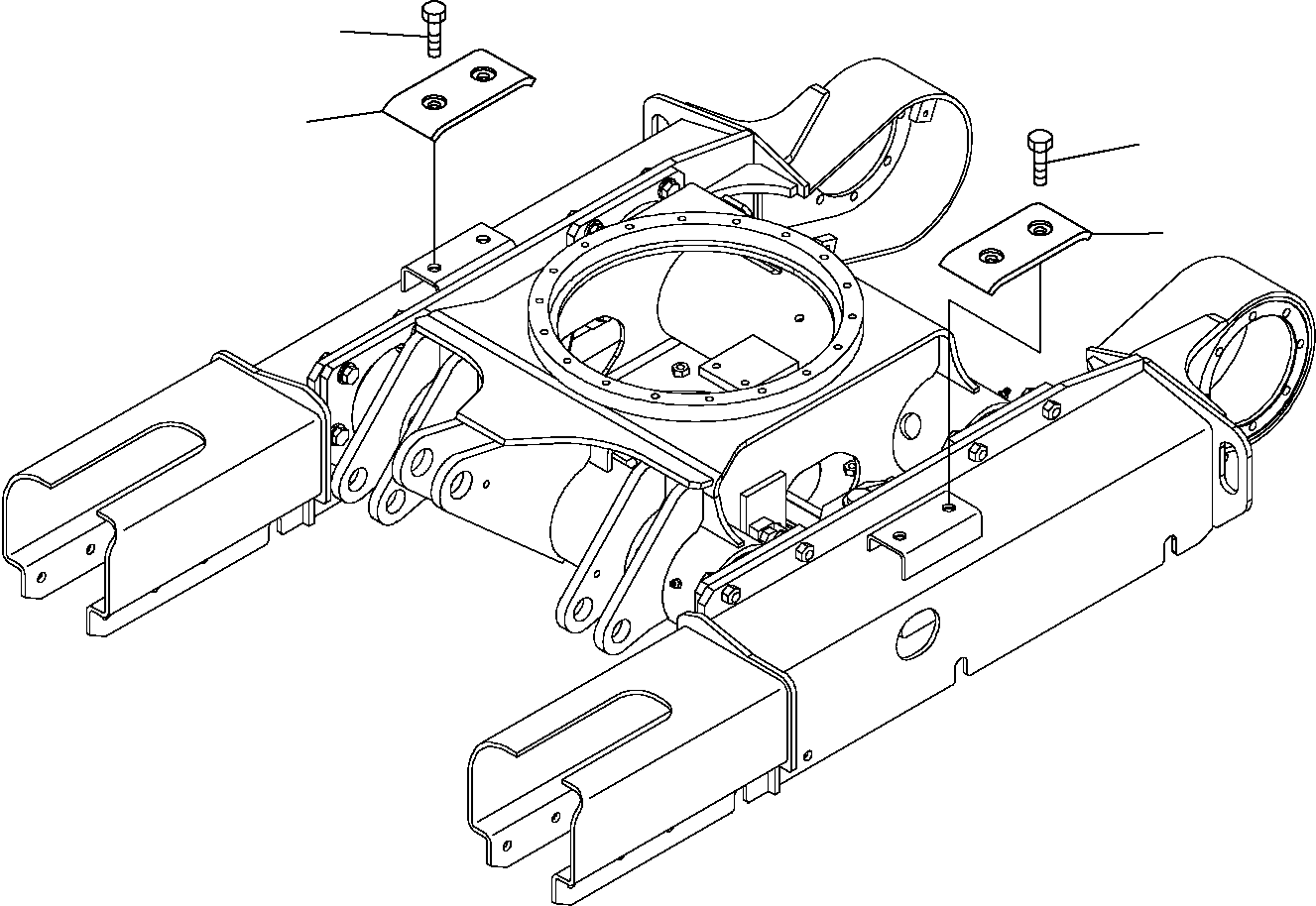 Excavators Komatsu / PC16R-2 S/N F00003-Up(pc16r_2) / CARRIER PLATE(D-0020 : 3005)