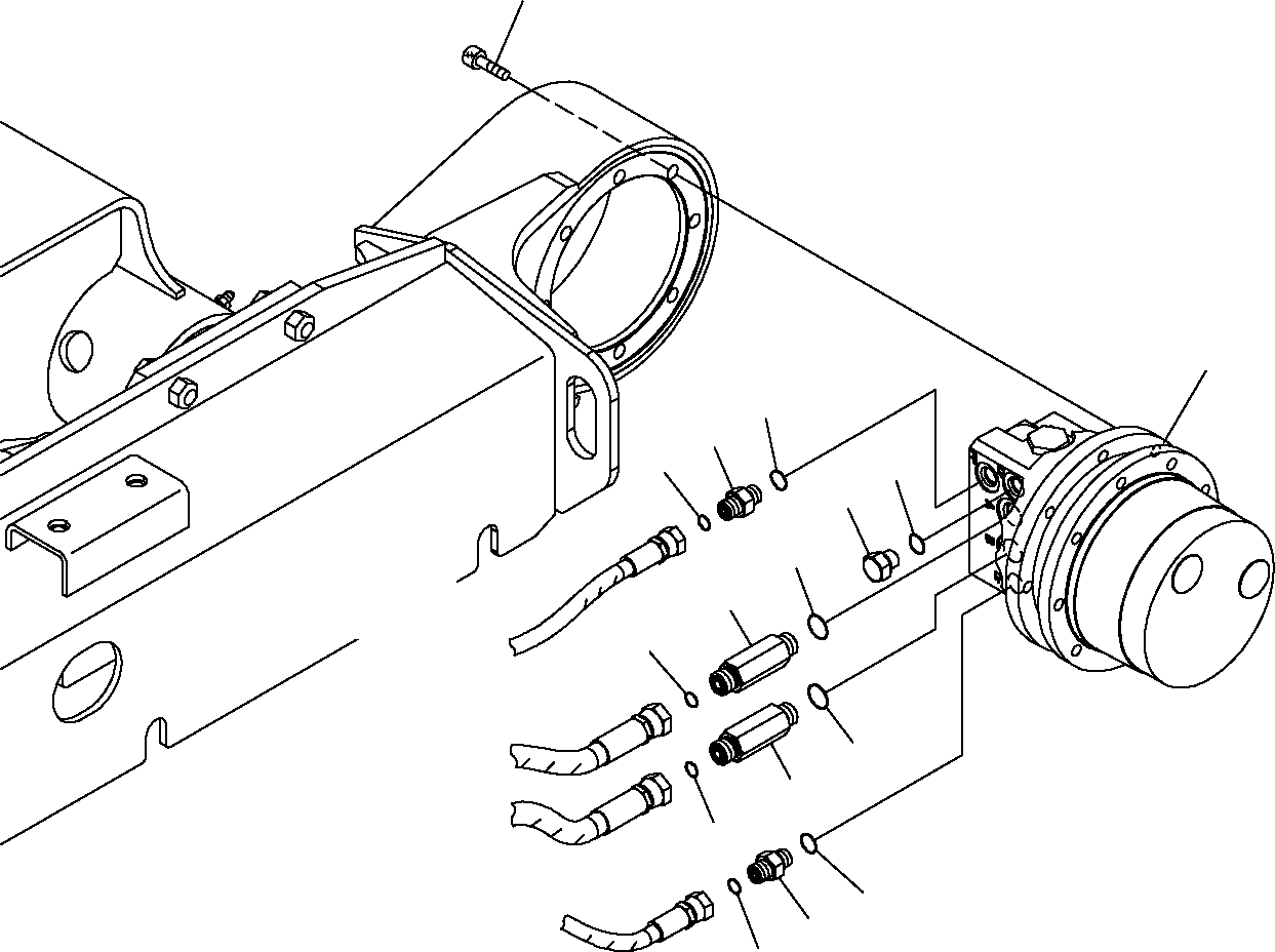 Excavators Komatsu / PC16R-2 S/N F00003-Up(pc16r_2) / TRAVEL MOTOR(D-0151 : 3341)