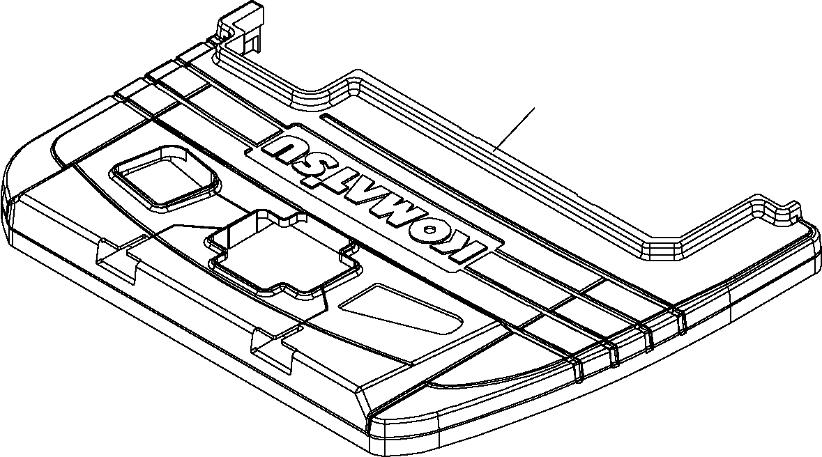 Excavators Komatsu / PC16R-2 S/N F00003-Up(pc16r_2) / FLOOR MAT (FOR CANOPY)(F-0110 : 5180)