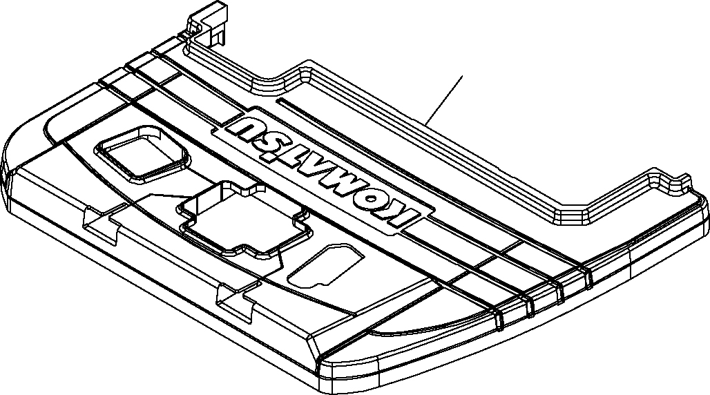 Excavators Komatsu / PC16R-2 S/N F00003-Up(pc16r_2) / FLOOR MAT (FOR CABIN)(F-0120 : 5185)