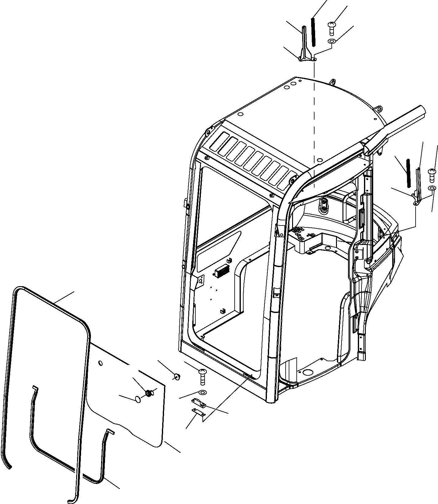 Excavators Komatsu / PC16R-2 S/N F00003-Up(pc16r_2) / CAB (3/8)(F-0160 : 5214)