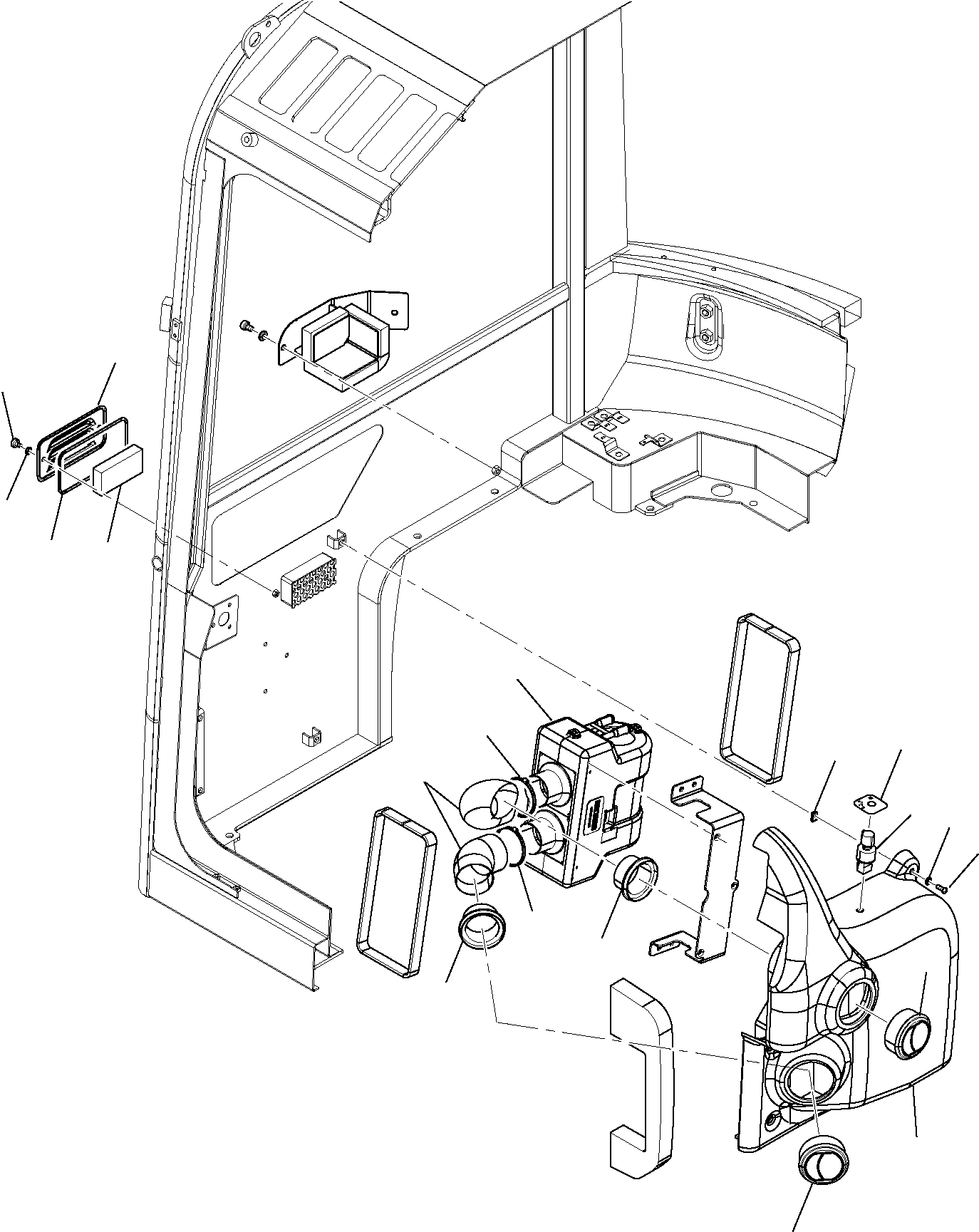 Excavators Komatsu / PC16R-2 S/N F00003-Up(pc16r_2) / HEATING SYSTEM (1/3)(F-0270 : 5800)