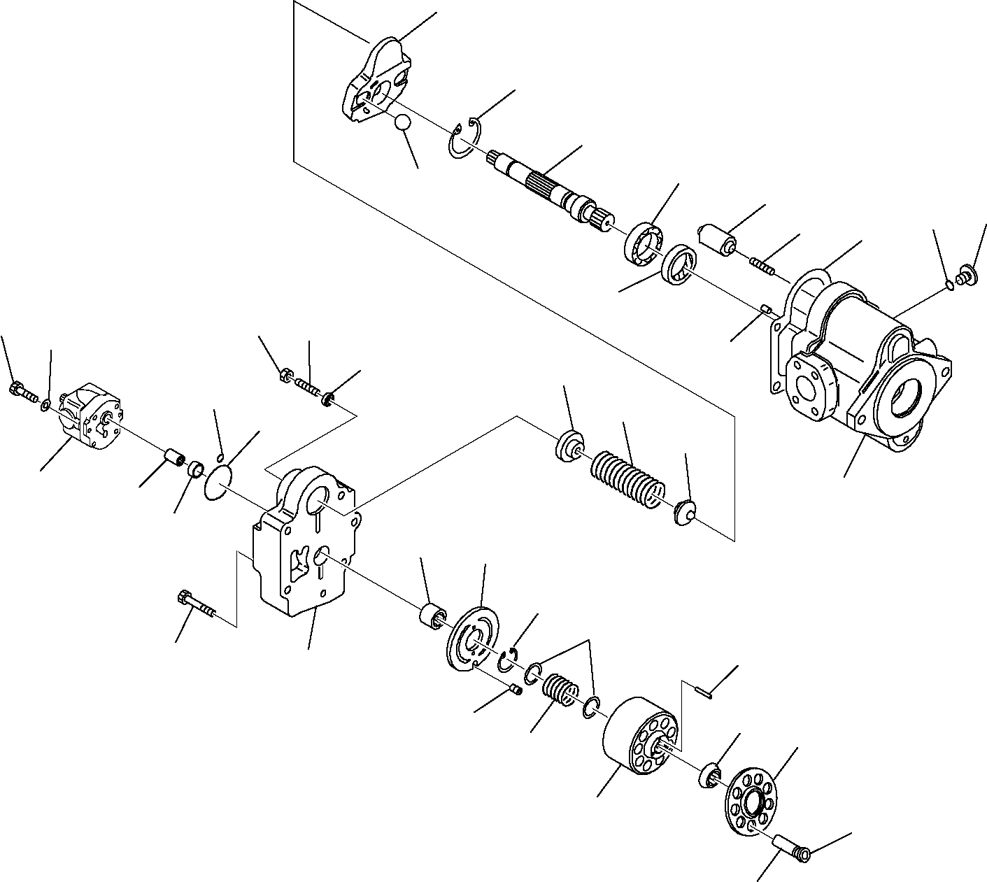 Excavators Komatsu / PC16R-2 S/N F00003-Up(pc16r_2) / HYDRAULIC PUMP(G-0020 : 6100)