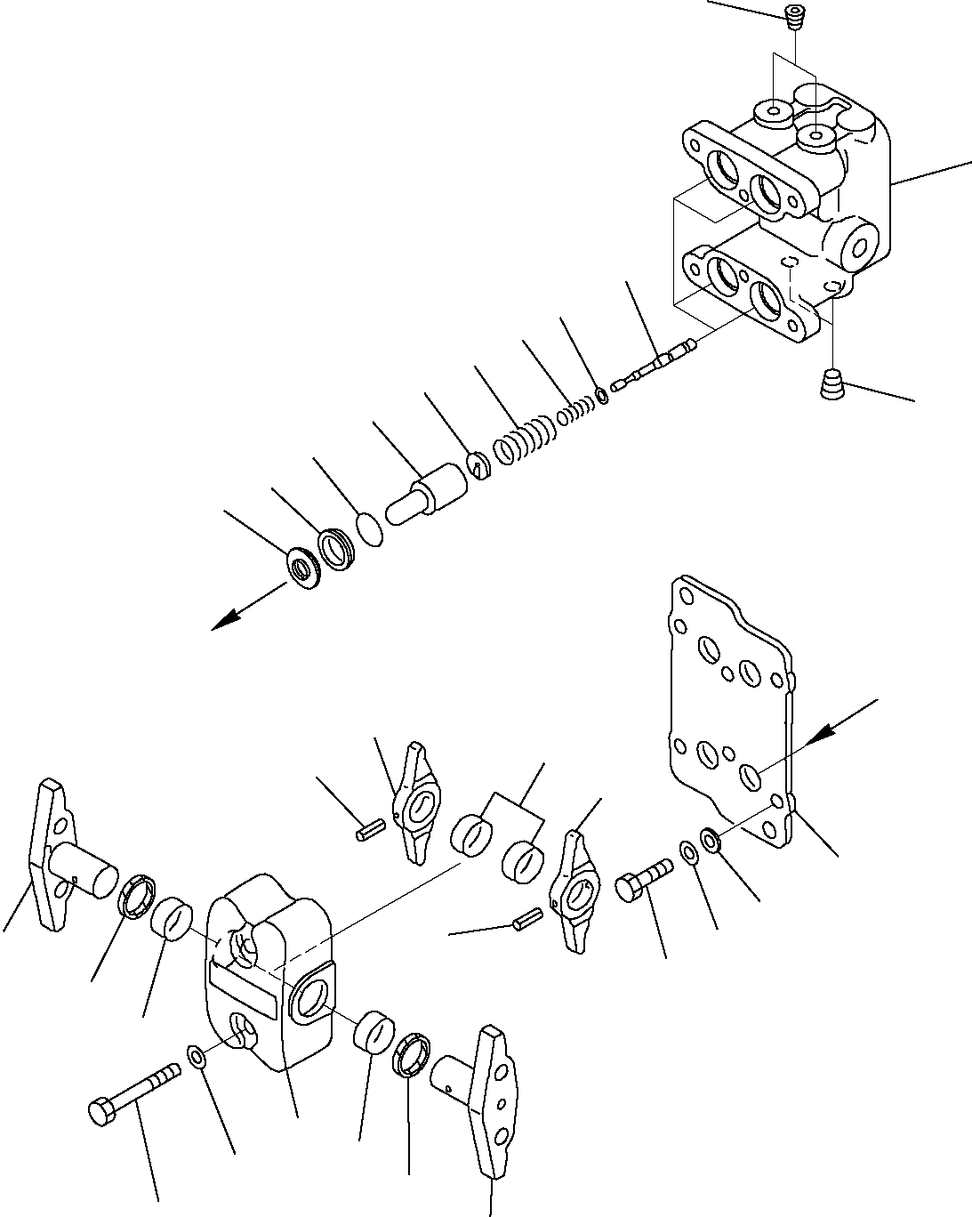 Excavators Komatsu / PC16R-2 S/N F00003-Up(pc16r_2) / PPC VALVE, TRANSLATION(G-0060 : 6260)