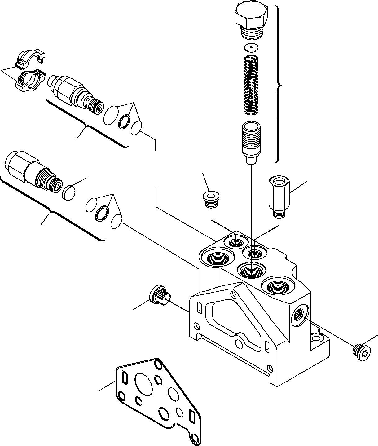 Excavators Komatsu / PC16R-2 S/N F00003-Up(pc16r_2) / CONTROL VALVE (1/11)(G-0090 : 6304)
