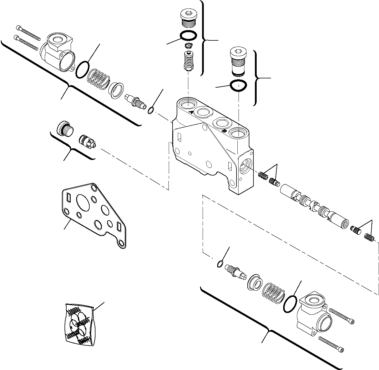 Excavators Komatsu / PC16R-2 S/N F00003-Up(pc16r_2) / CONTROL VALVE (2/11)(G-0100 : 6306)