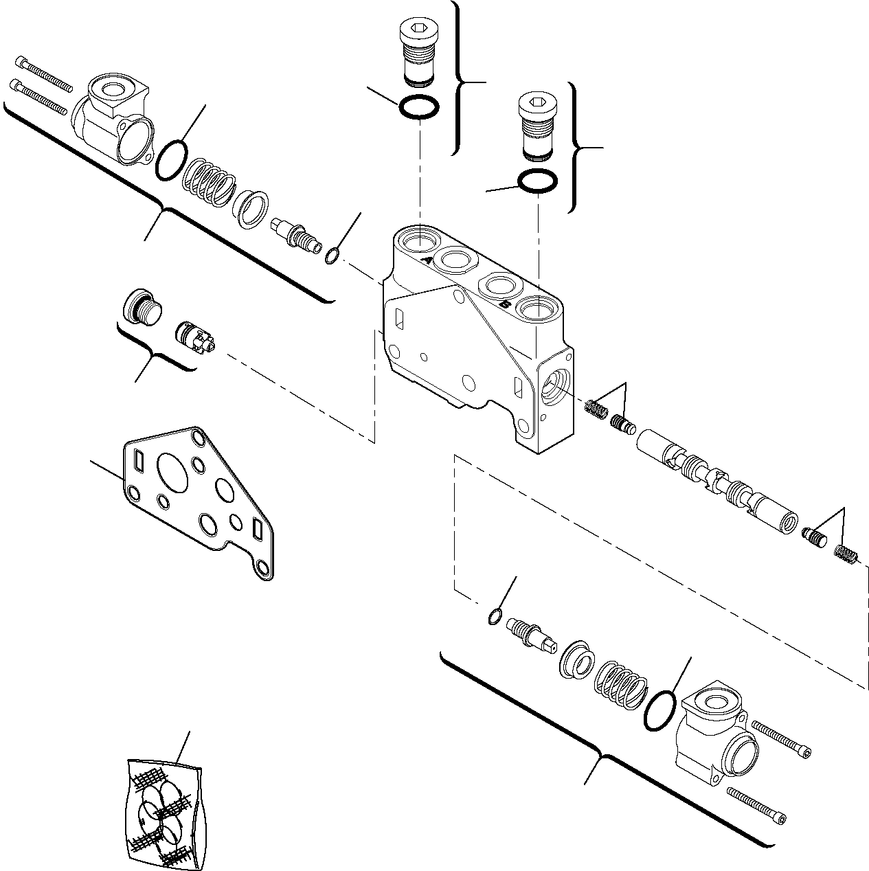 Excavators Komatsu / PC16R-2 S/N F00003-Up(pc16r_2) / CONTROL VALVE (8/11)(G-0160 : 6318)