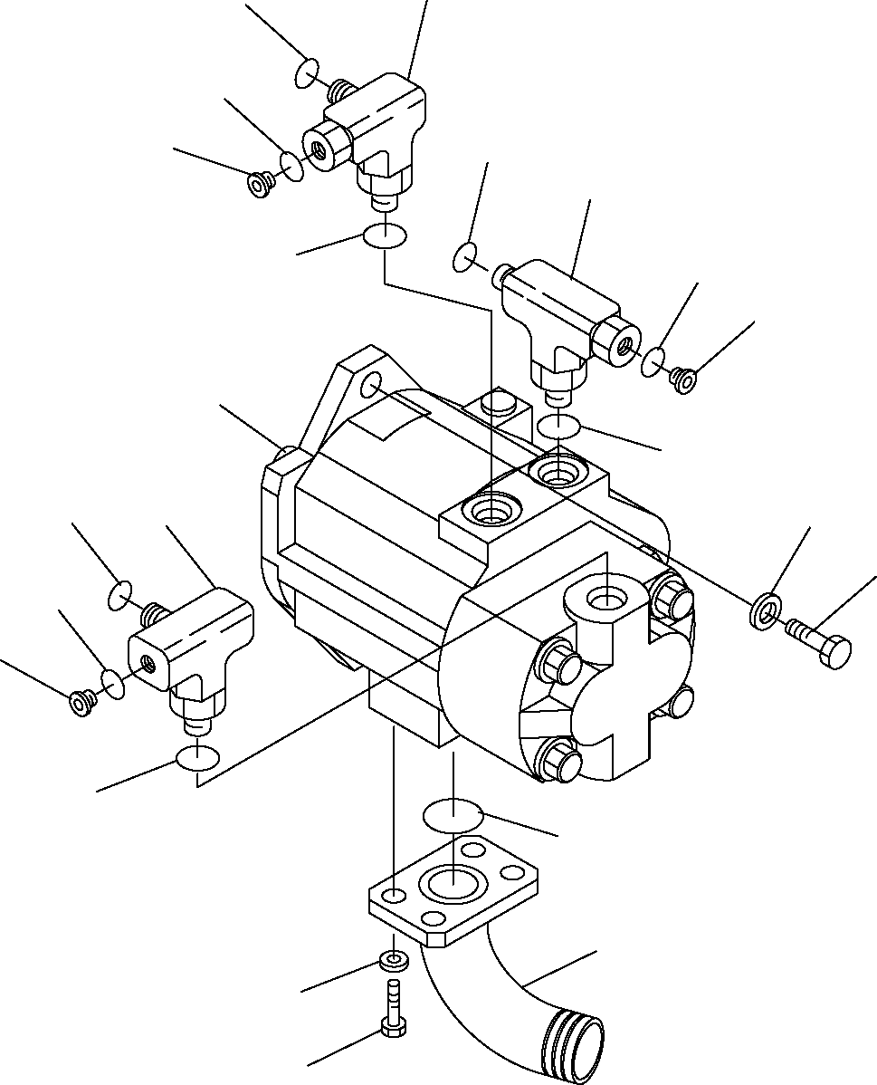 Excavators Komatsu / PC16R-2 S/N F00003-Up(pc16r_2) / HYDRAULIC PUMP (CONNECTING PARTS)(G-0200 : 6330)