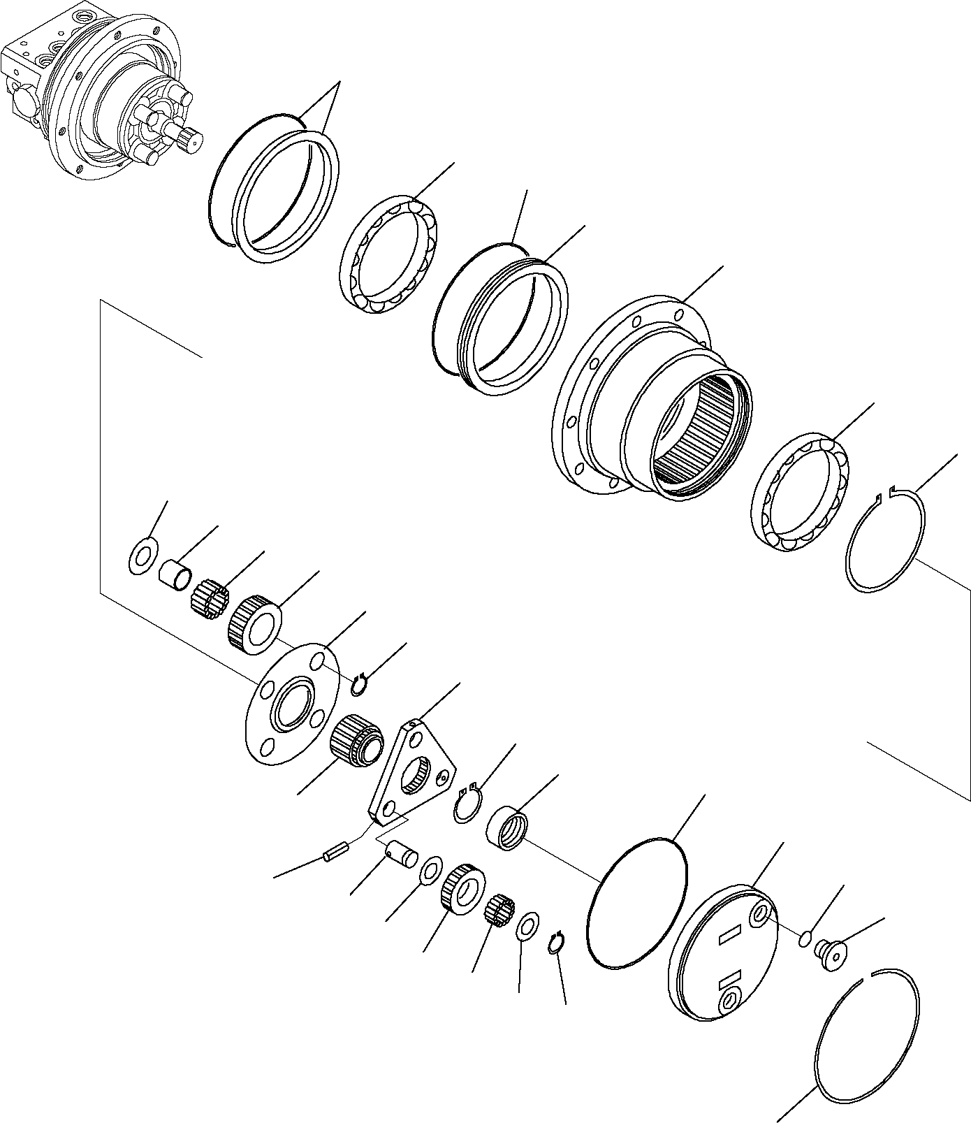 Excavators Komatsu / PC16R-2 S/N F00003-Up(pc16r_2) / TRAVEL MOTOR (1/2)(G-0250 : 6430)