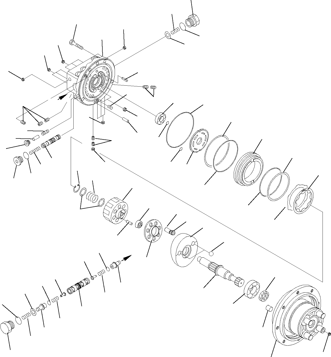 Excavators Komatsu / PC16R-2 S/N F00003-Up(pc16r_2) / TRAVEL MOTOR (2/2)(G-0261 : 6441)