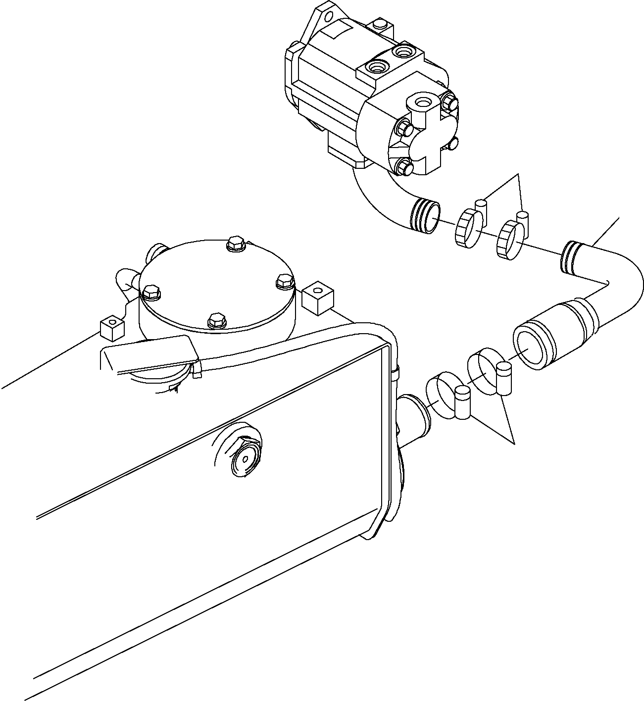 Excavators Komatsu / PC16R-2 S/N F00003-Up(pc16r_2) / HYDRAULIC PIPING (SUCTION LINE)(G-0290 : 6500)